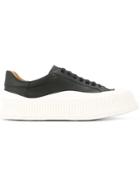 Jil Sander Chunky Lace Up Sneakers - Black
