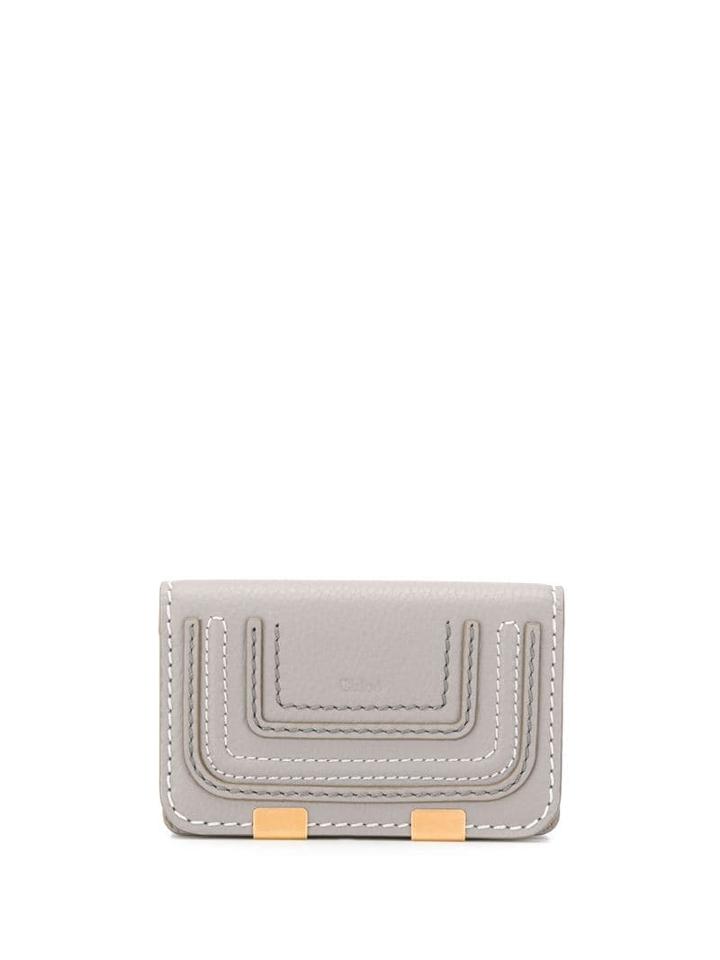 Chloé Foldover Purse - Grey