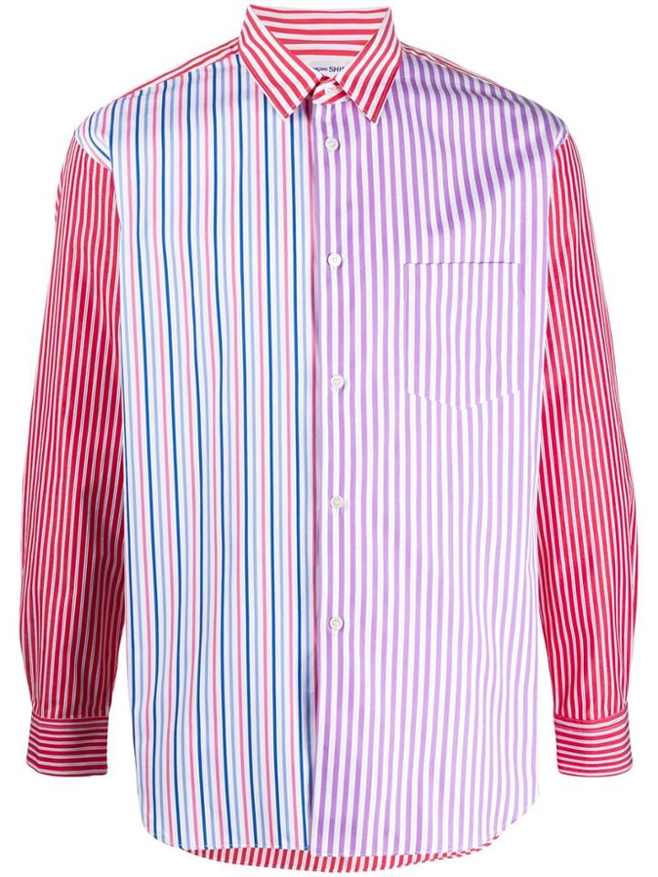 Comme Des Garçons Shirt Striped Shirt - Red
