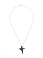 Gavello 18kt White Gold Diamond Cross Necklace - Metallic