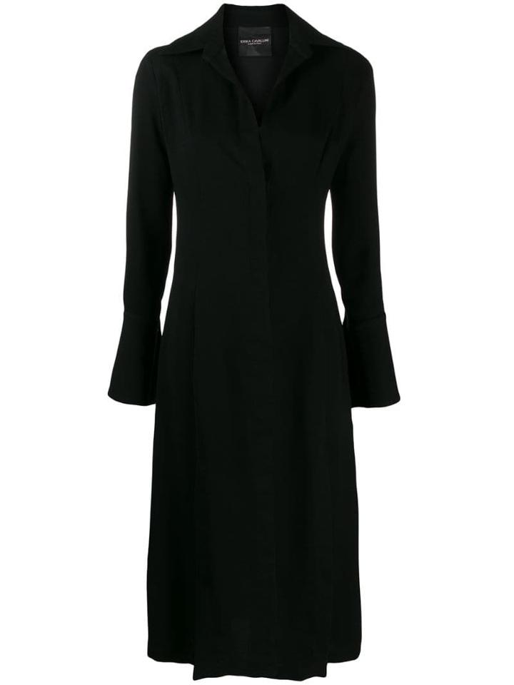 Erika Cavallini Long-sleeve Shirt Dress - Black