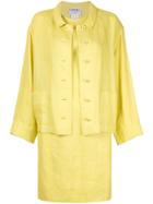 Chanel Vintage Two-piece Dress Suit - Yellow