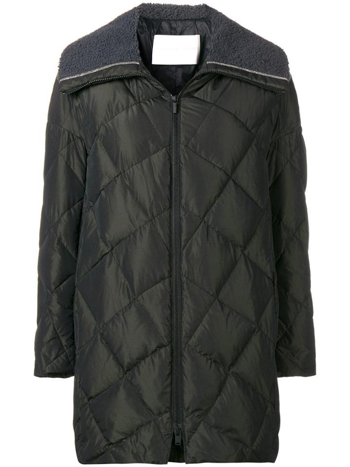 Fabiana Filippi Diamond Quilted Short Coat - Black