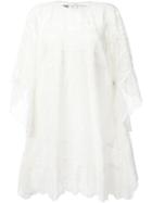Valentino Broderie Anglaise Dress, Women's, Size: 40, Nude/neutrals, Cotton/polyester