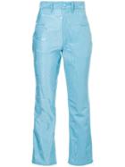 Marine Serre Moire Trousers - Blue