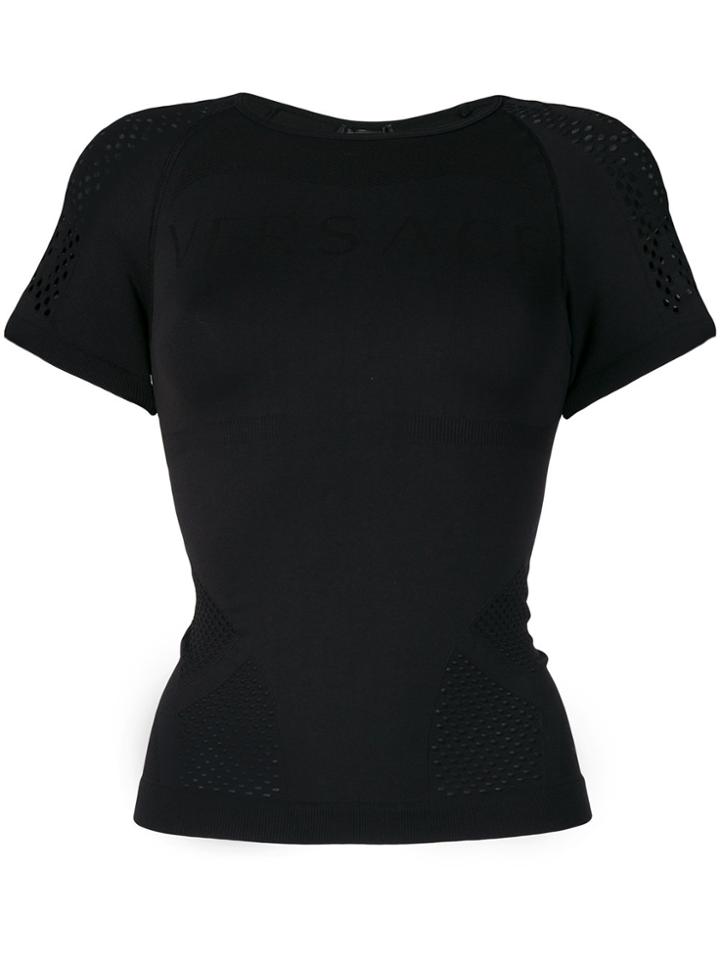 Versace Logo Active Top - Black