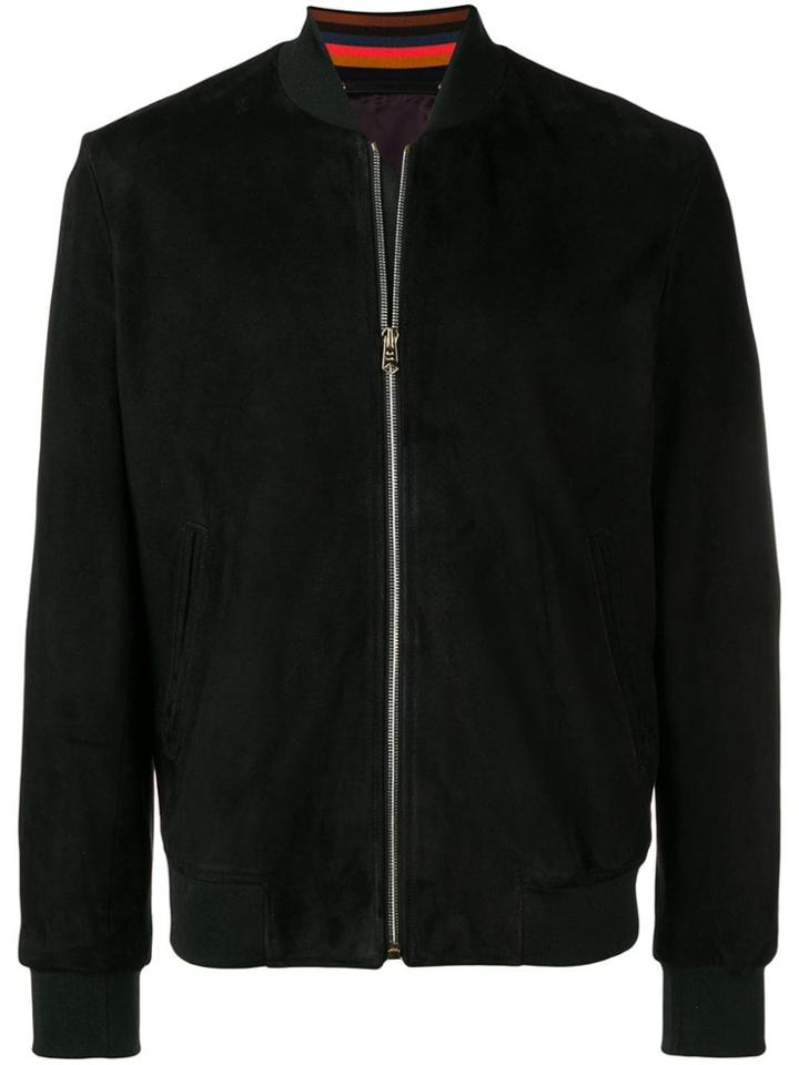 Ps Paul Smith Front Zip Jacket - Black