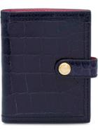 Miu Miu Embossed Crocodile Print Wallet - Blue