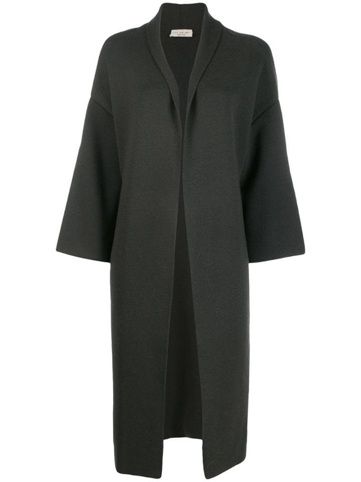 Ma'ry'ya Open Cardi-coat - Grey