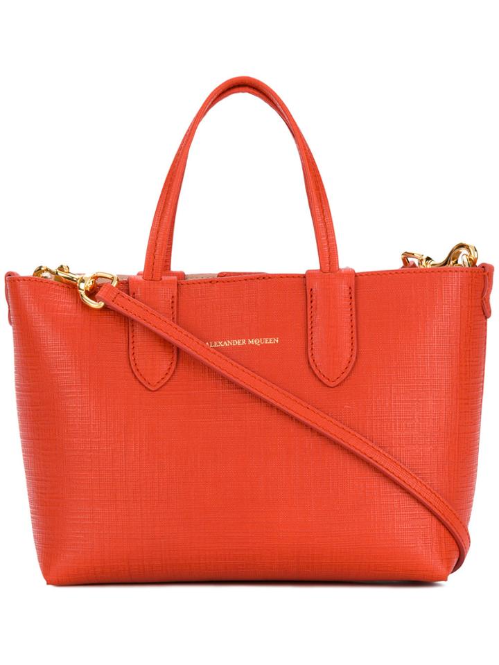 Alexander Mcqueen Mini Shopper Bag - Yellow & Orange