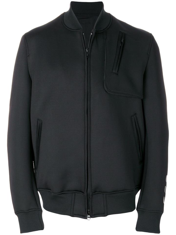 Y-3 Classic Ribbed Neck Bomber Jacket - Black