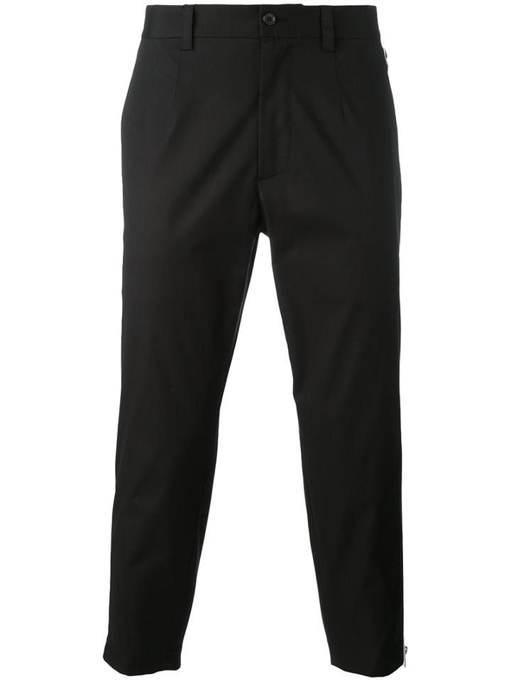 Dolce & Gabbana - Cropped Trousers - Men - Cotton/spandex/elastane - 52, Black, Cotton/spandex/elastane