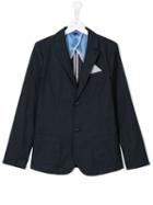 Armani Junior Patterned Blazer, Boy's, Size: 16 Yrs, Blue