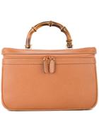 Gucci Vintage Gucci Bamboo Line Hand Bag - Brown