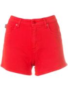 Love Moschino Short Denim Shorts - Red