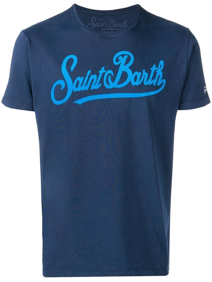 Mc2 Saint Barth Logo Print T-shirt - Blue