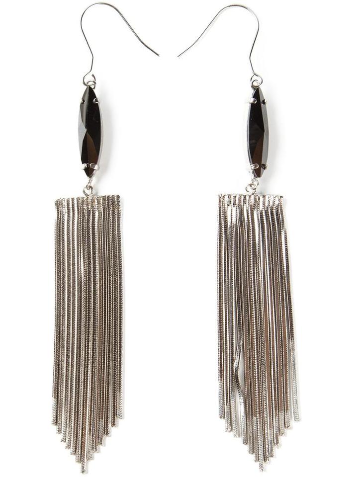 Iosselliani 'metal Instinct' Fringed Earrings, Women's, Metallic