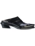 Proenza Schouler Panelled-pointed Mules - Black