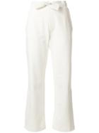 Moncler Cropped Track Pants - White