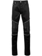 Saint Laurent Skinny Biker Jeans, Men's, Size: 31, Black, Cotton/spandex/elastane