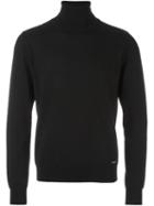 Dsquared2 Classic Roll Neck Jumper, Men's, Size: Large, Black, Virgin Wool