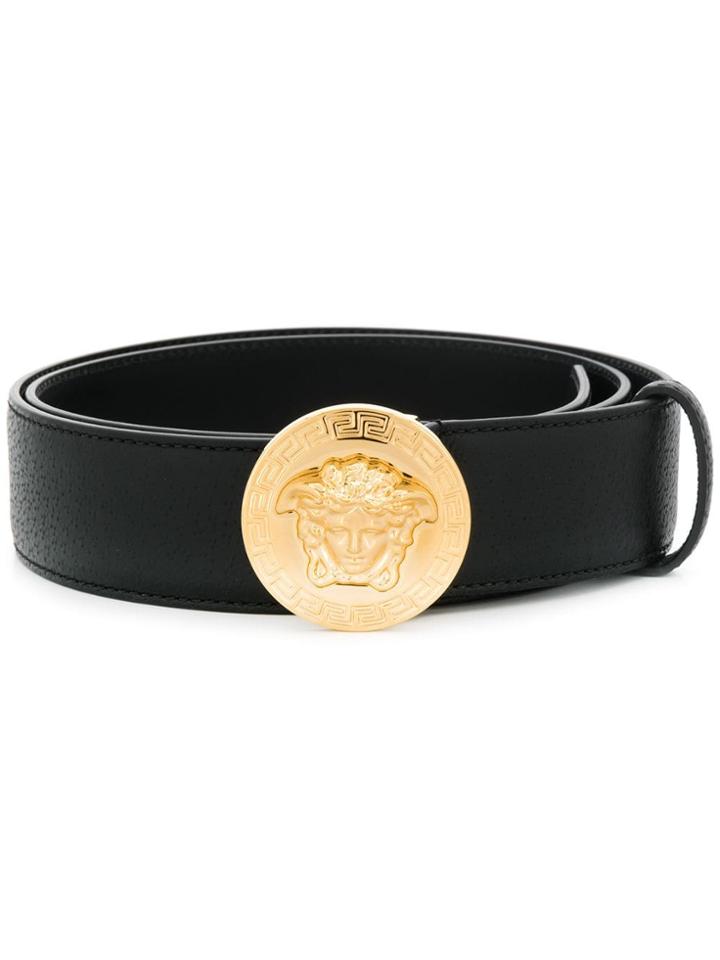 Versace Medusa Motif Belt - Black