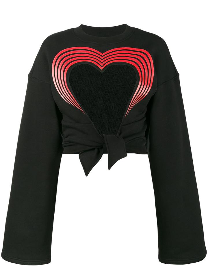 Y / Project Cutout Heart Sweatshirt - Black