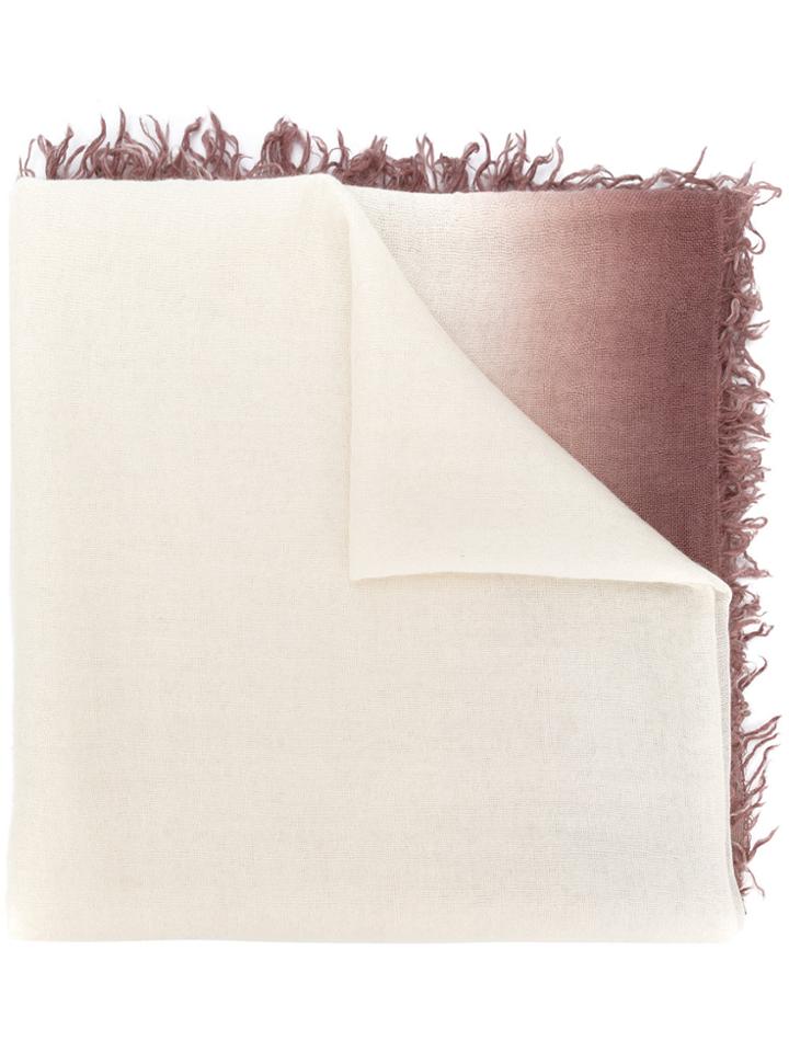 Faliero Sarti Dip Dyed Scarf - White