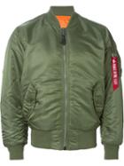 Alpha Industries Classic Bomber Jacket, Men's, Size: Large, Green, Nylon/polyester