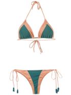 Brigitte Panelled Bikini Set - Green