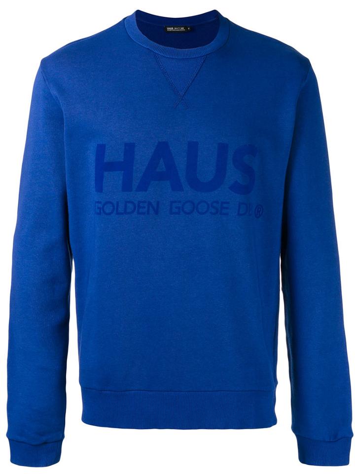Haus By Ggdb - Printed Sweatshirt - Men - Cotton - M, Blue, Cotton