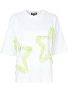 Miyao Fringed Star T-shirt - White