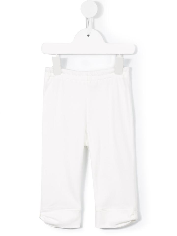 Familiar - Hem Detail Trousers - Kids - Cotton/nylon/polyurethane - 5 Yrs, White