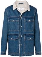 Ami Alexandre Mattiussi Sherpa Lining Denim Jacket - Blue