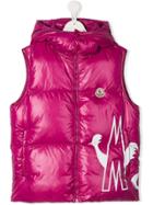 Moncler Kids Rooster Puffer Gilet - Pink