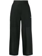 Dkny Textured Striped Trim Trousers - Black