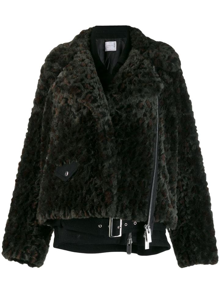 Sacai Layered Convertible Jacket - Black