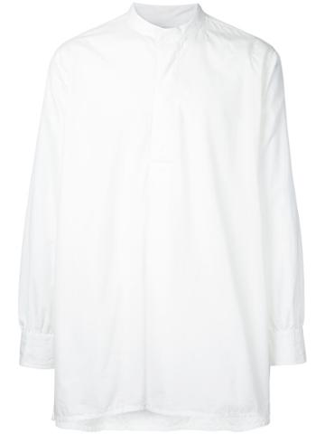 Kaptain Sunshine - Front Placket Shirt - Men - Cotton - 40, White, Cotton
