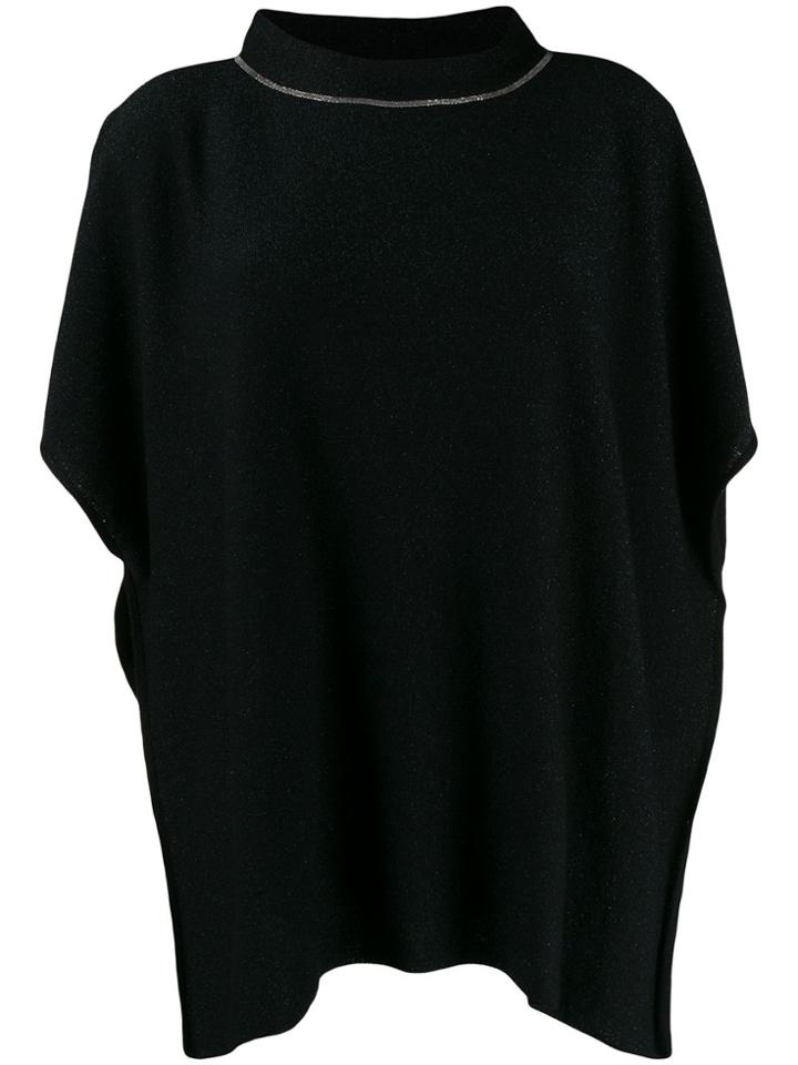 Fabiana Filippi Loose Fit Knit Top - Black