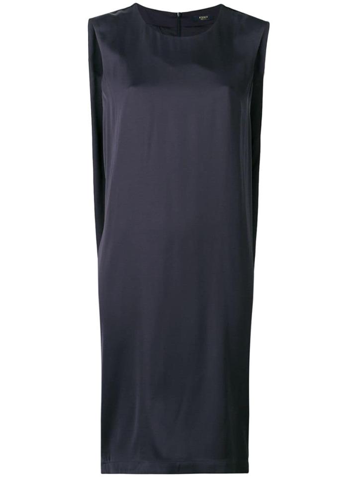 Peserico Sleeveless Shift Dress - Blue