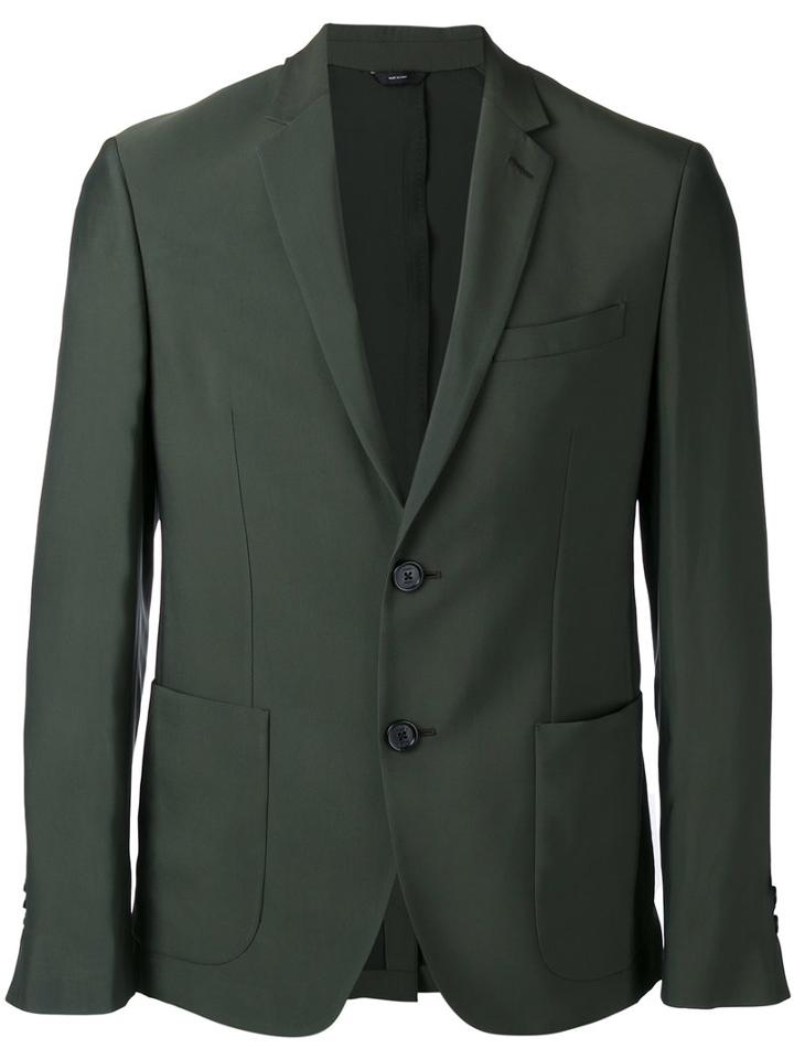 Fendi - Classic Blazer - Men - Cupro/viscose - 50, Green, Cupro/viscose
