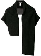 Yohji Yamamoto Pre-owned Panelled Shoulder Shrug - Black