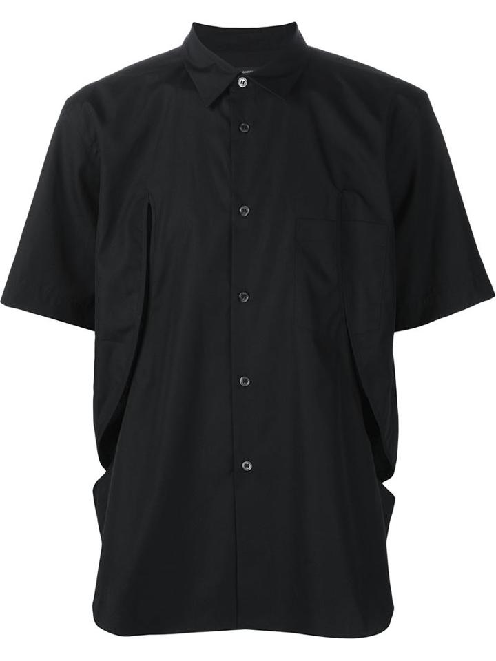 Comme Des Garçons Homme Plus Slit Detail Shirt, Men's, Size: S, Black, Cotton