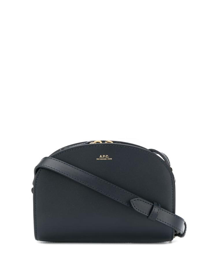 A.p.c. Half-moon Cross Body Bag - Blue