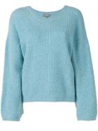 N.peal Pointelle Knit Sweater - Blue