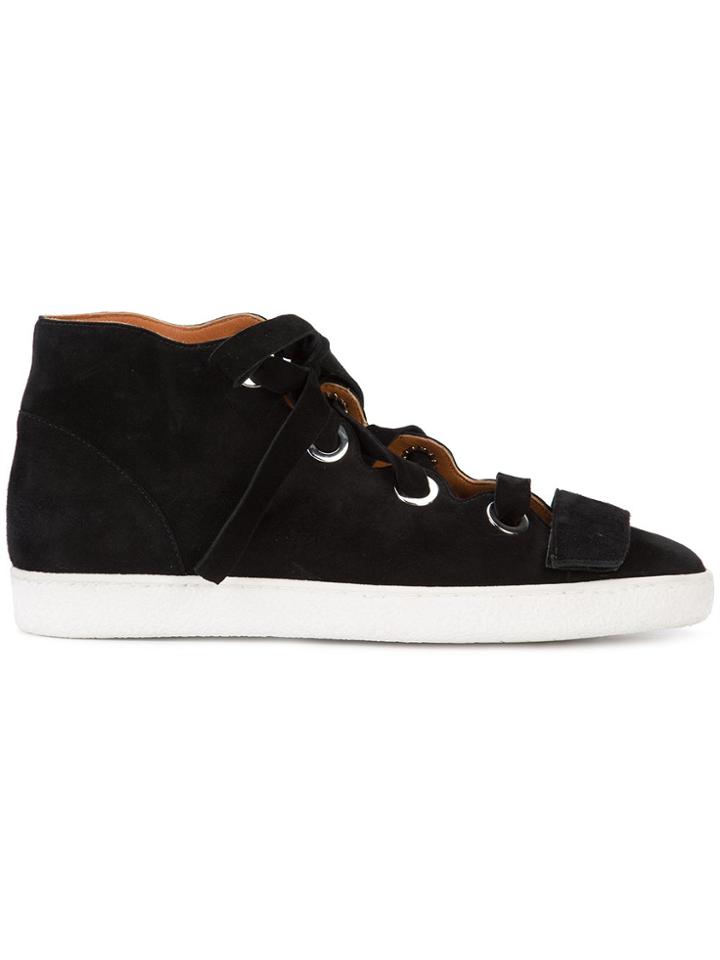 Derek Lam Suede Serena High Top Sneaker - Black