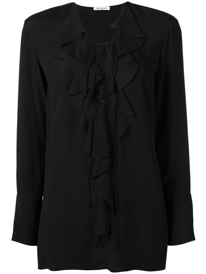 Dondup Bisa Blouse, Women's, Size: 38, Black, Viscose/silk