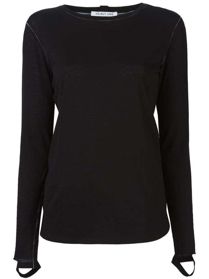 Helmut Lang Cut-out Sleeve Top