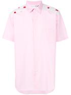 Comme Des Garçons Shirt Shortsleeved Pocket Shirt - Pink & Purple