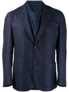 Corneliani Lightweight Mesh Blazer - Blue